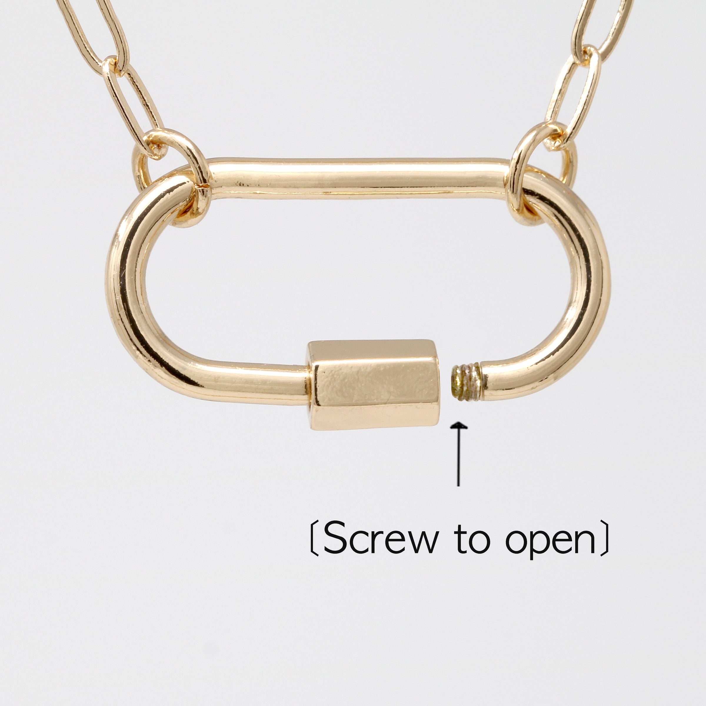Carabiner Lock Necklace - Bauble Sky
