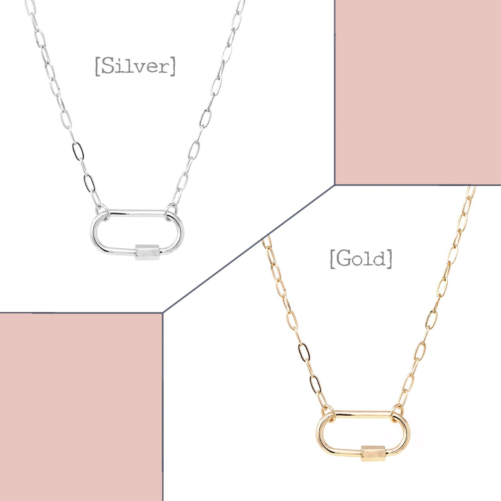 Carabiner Lock Necklace - Bauble Sky