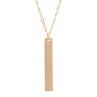 2 Layer Necklace with Bar charm - Bauble Sky