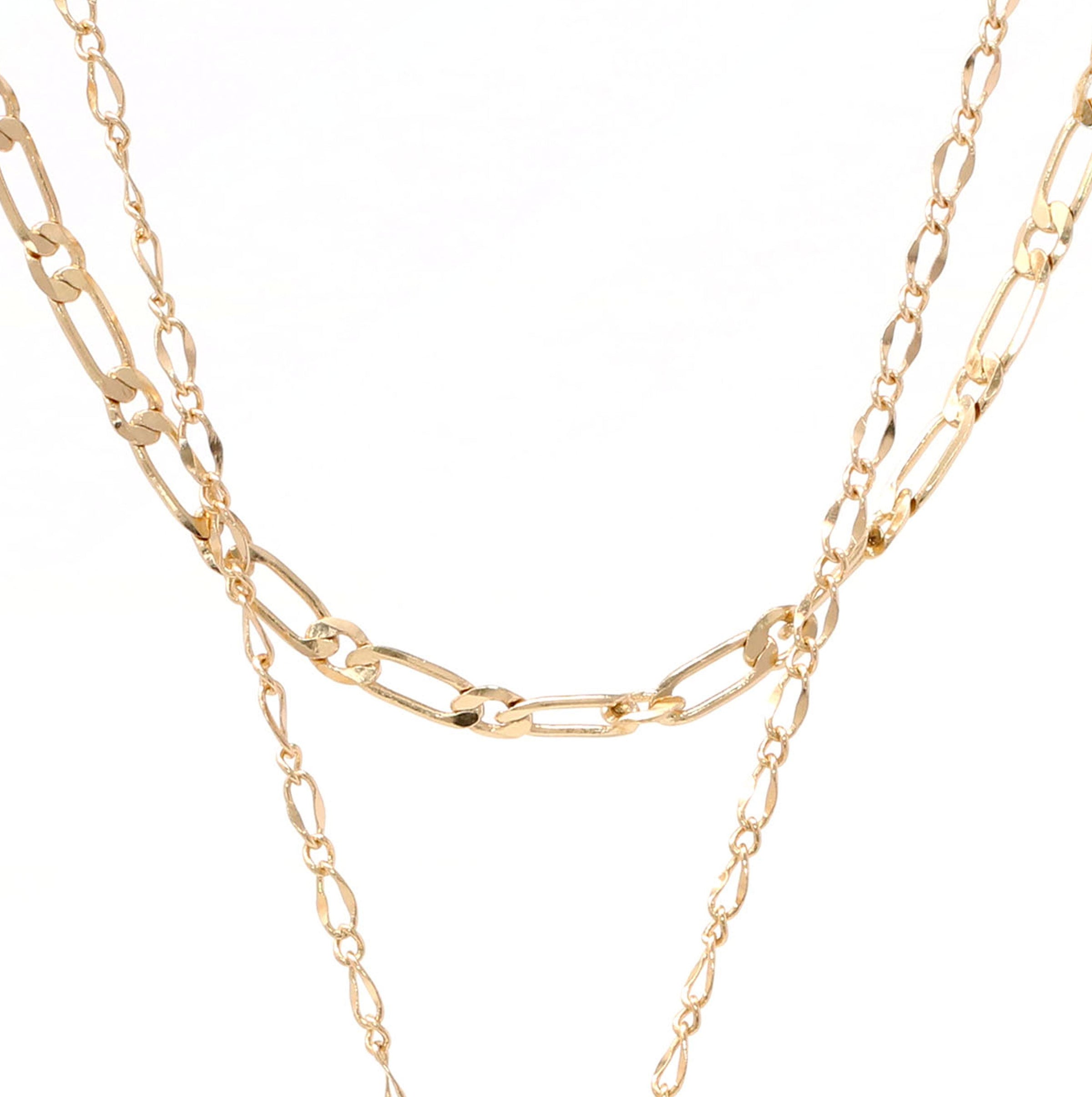 2 Layer Necklace with Bar charm - Bauble Sky