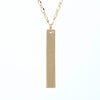 Personalized Initial & Name 2 Layer Bar Necklace