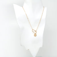 Personalized Carabiner Lock Initial Necklace
