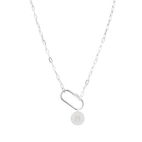 Personalized Carabiner Lock Initial Necklace