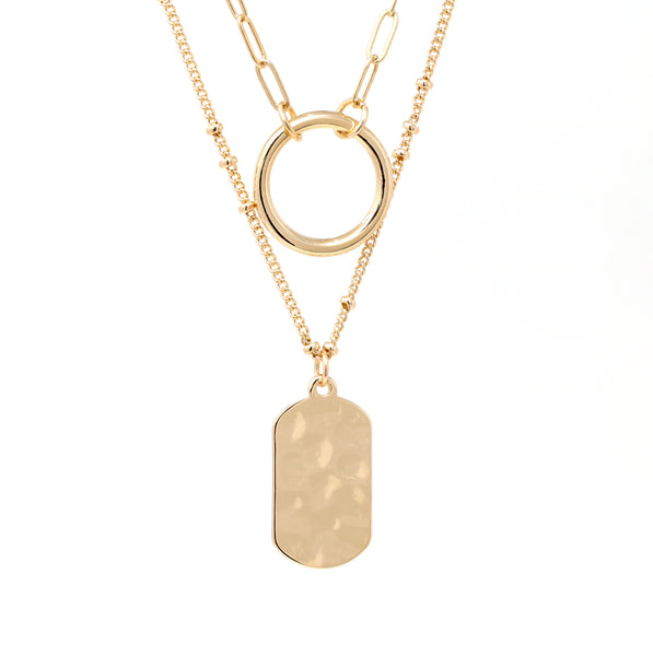 Bespoke Dog Tag Necklace in Gold Plated, Women's by Gorjana