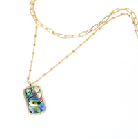 Abalone Double Layered Necklace
