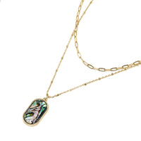 Abalone Double Layered Necklace