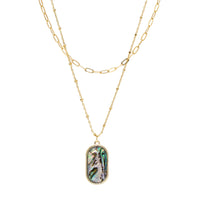 Abalone Double Layered Necklace