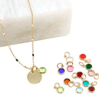 Personalized Birthday Initial Necklace