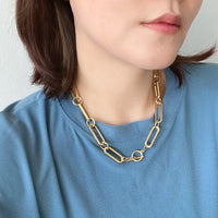 Oversized Chain Toggle Necklace