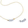 Personalized Cube Initial Layer Necklace