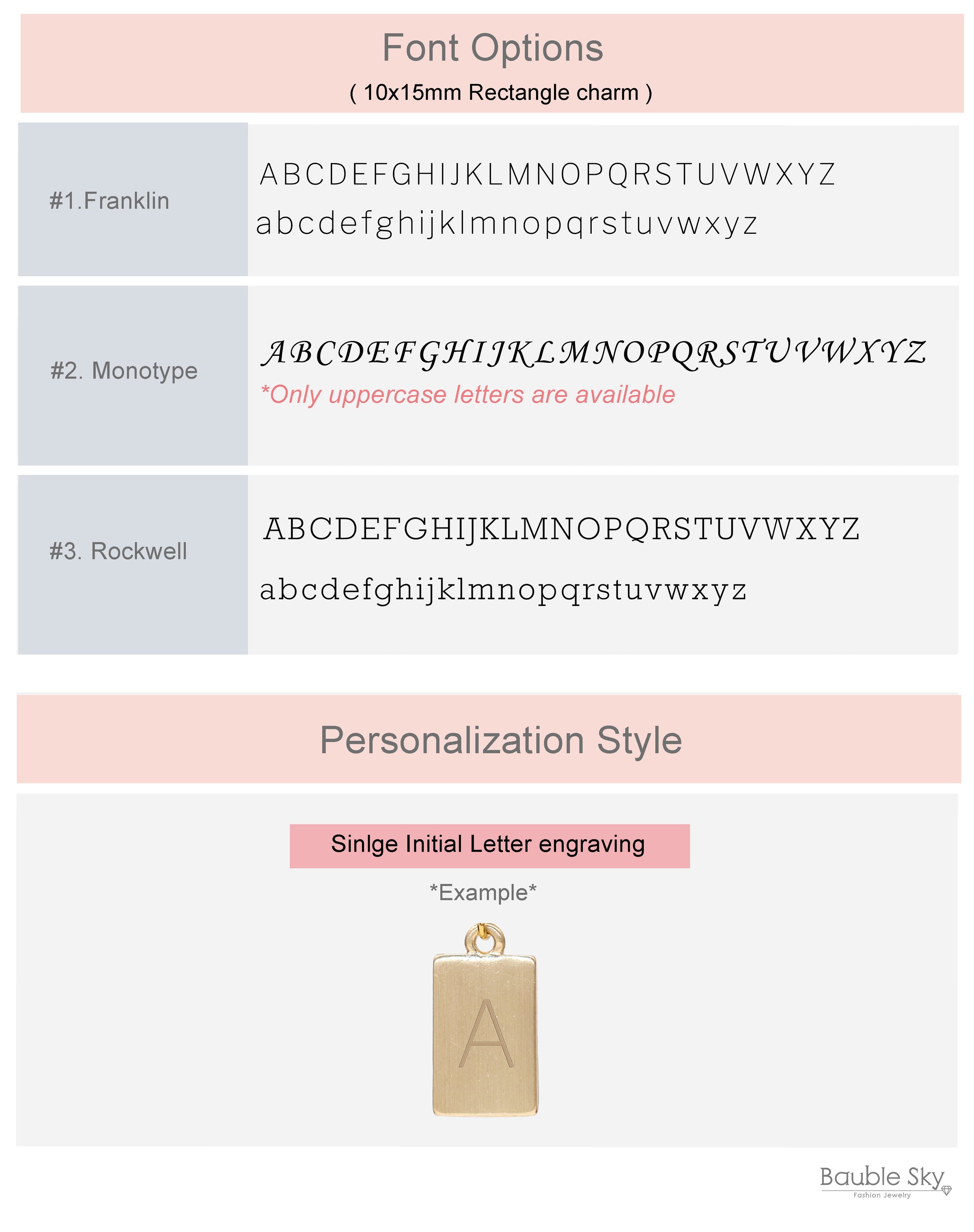 Personalized Initial Bar Necklace