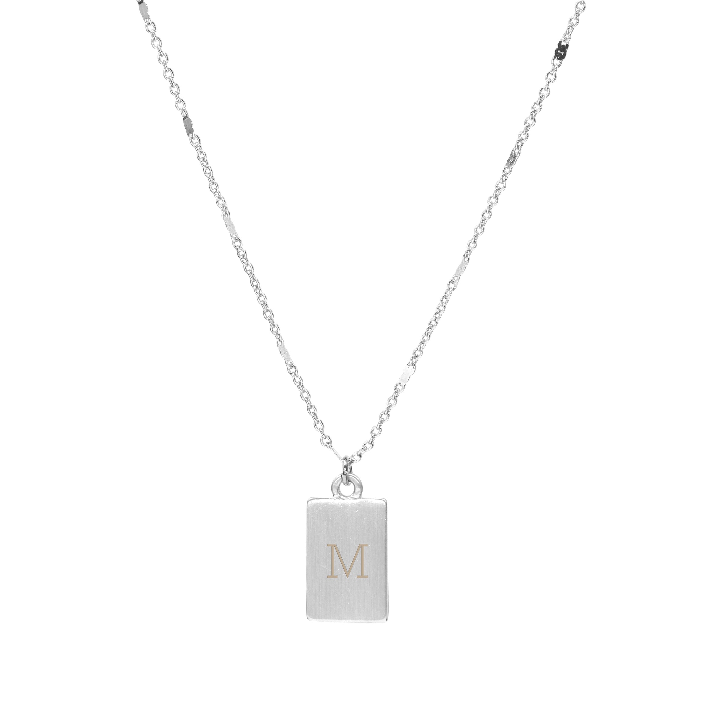 Personalized Initial Bar Necklace