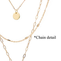 Dainty Triple Layered Charm Necklace