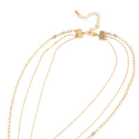 Triple Layered Bar Charm Necklace