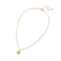 Hexagon Paperclip Chain Necklace