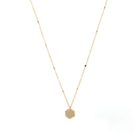 Hexagon Charm Necklace