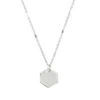 Hexagon Charm Necklace