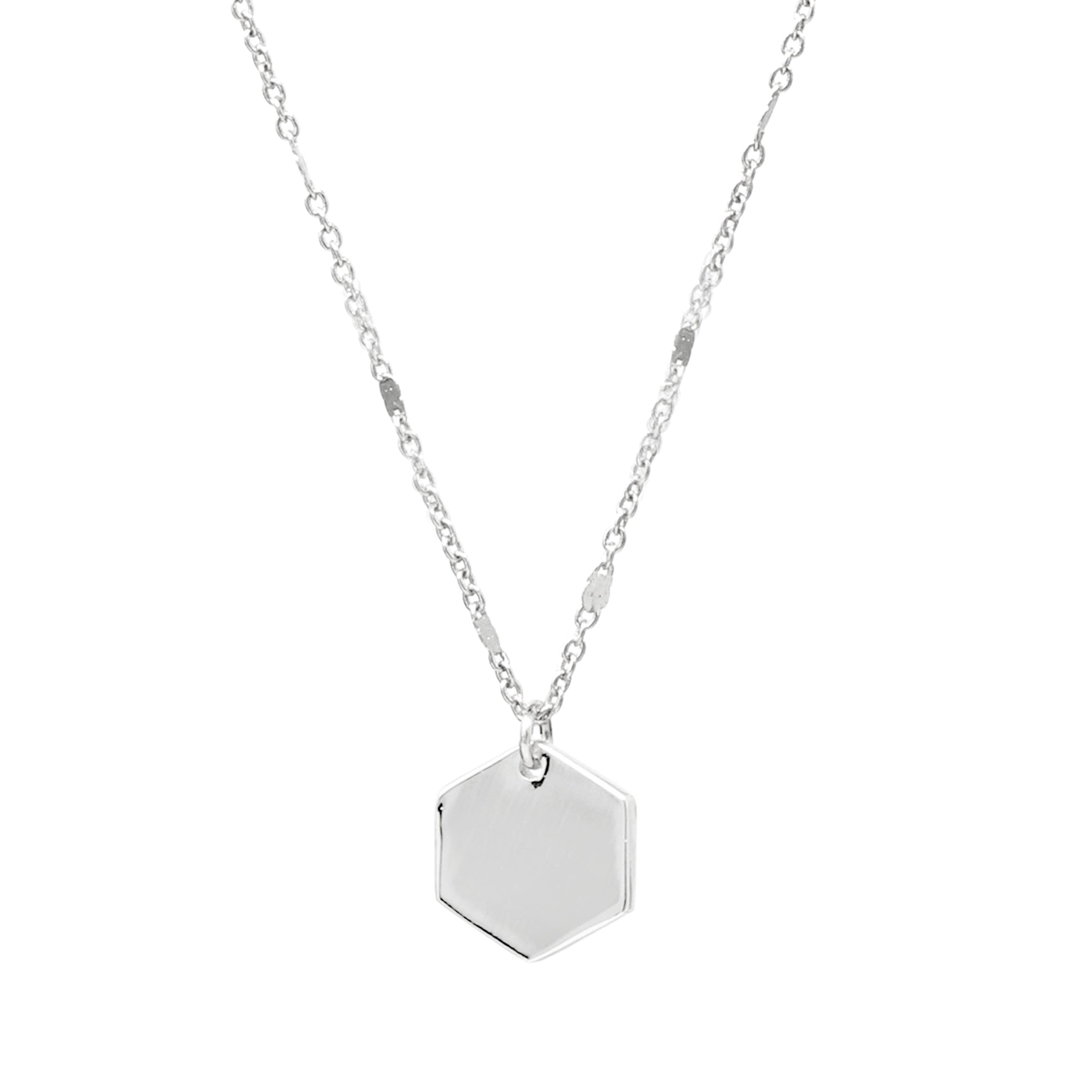 Hexagon Charm Necklace