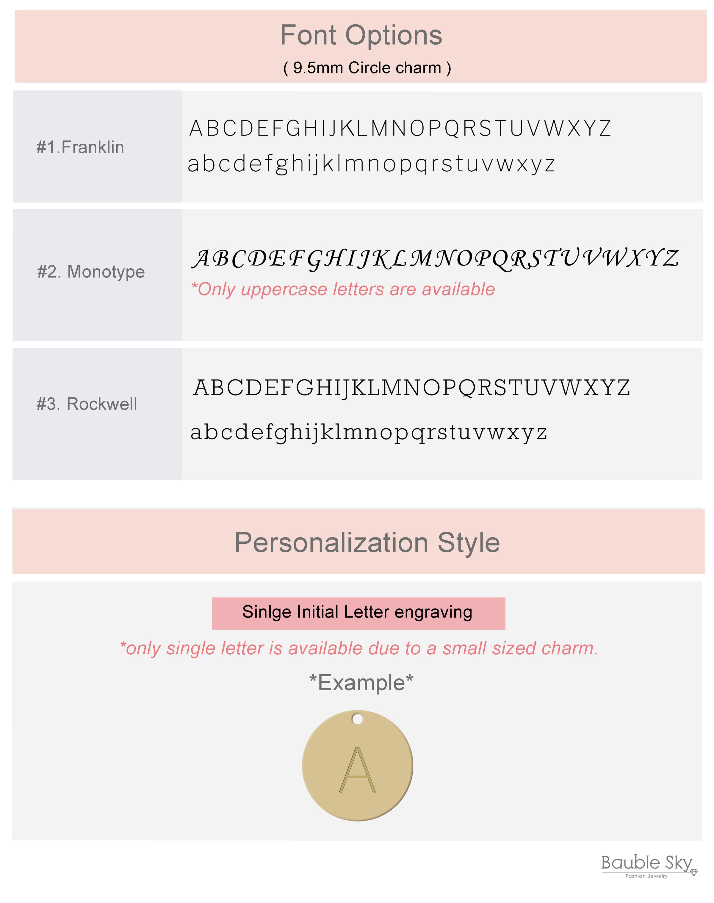 Personalized Initial Circle Necklace