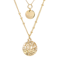 Double Layered Charm Necklace