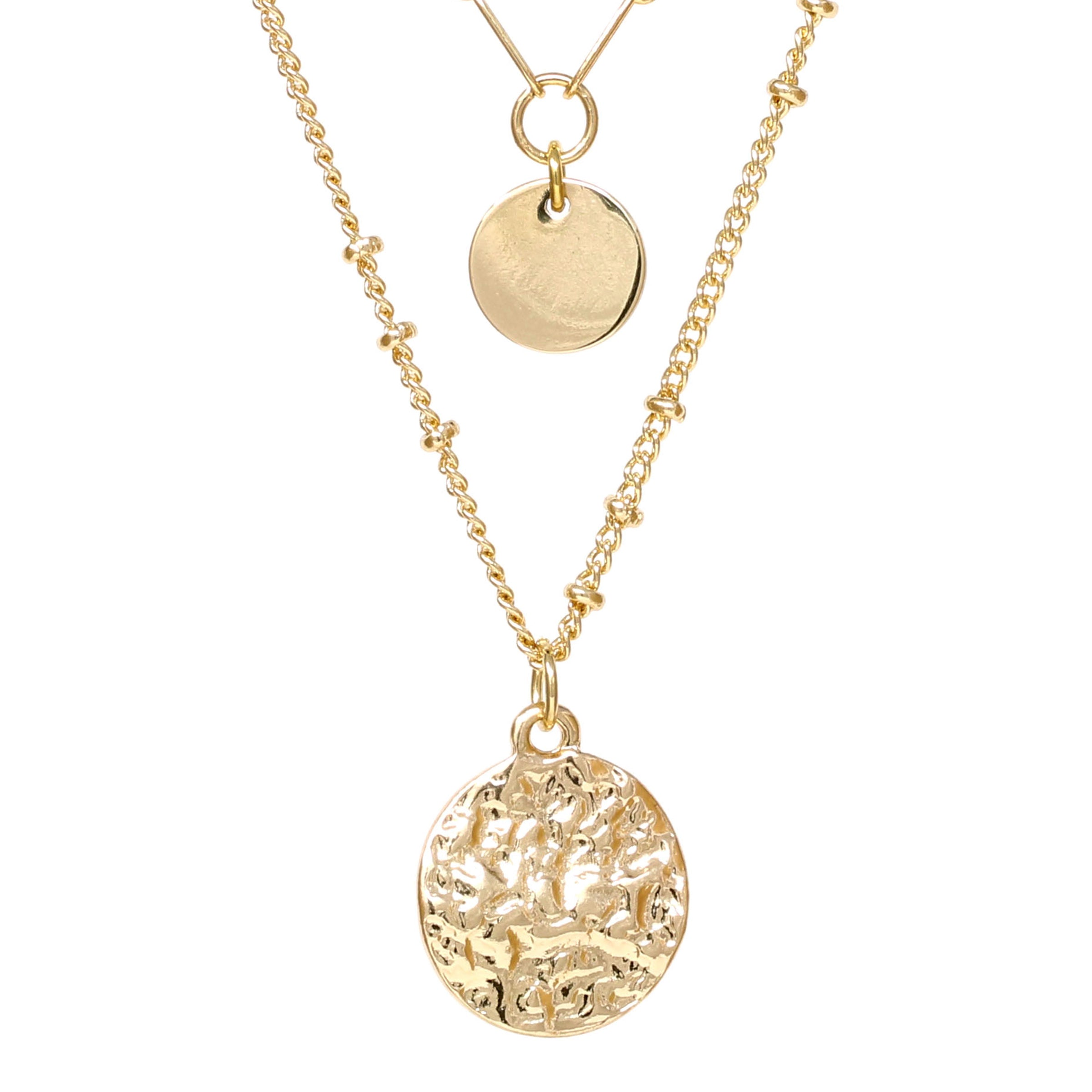 Double Layered Charm Necklace