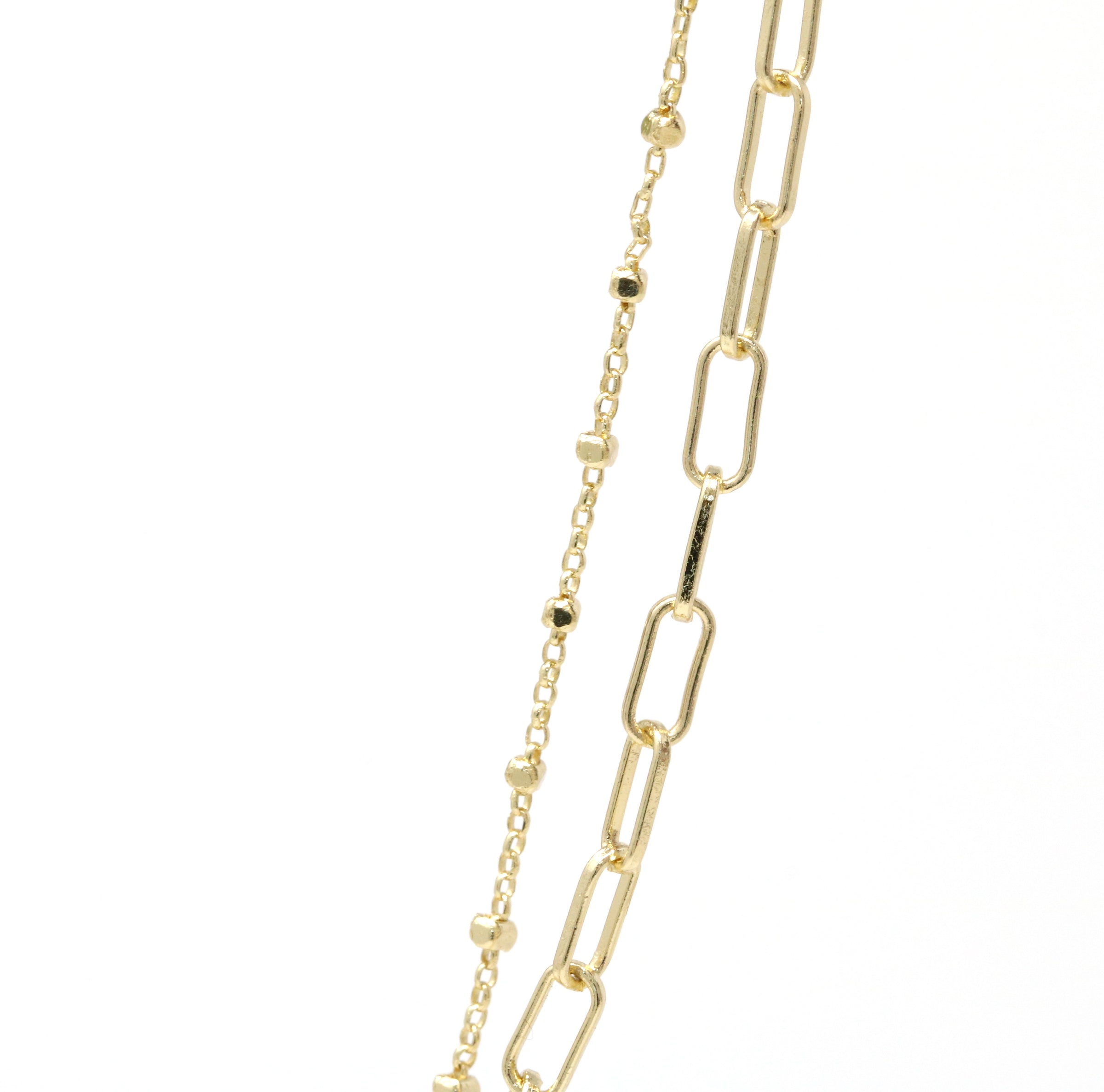 Double Layered Abalone Charm Necklace