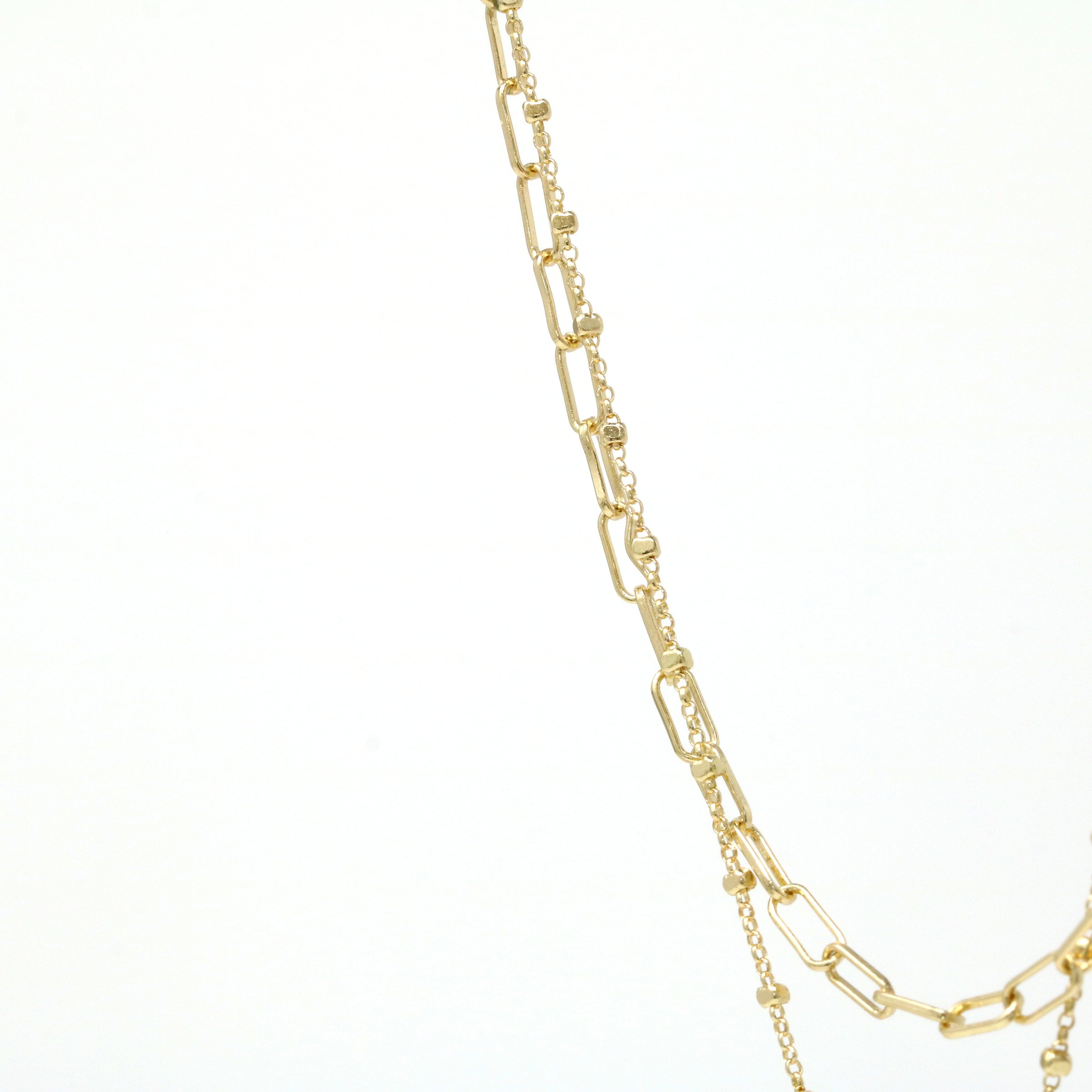 Double Layered Abalone Charm Necklace