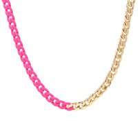 Neon Cuban Chain Necklace