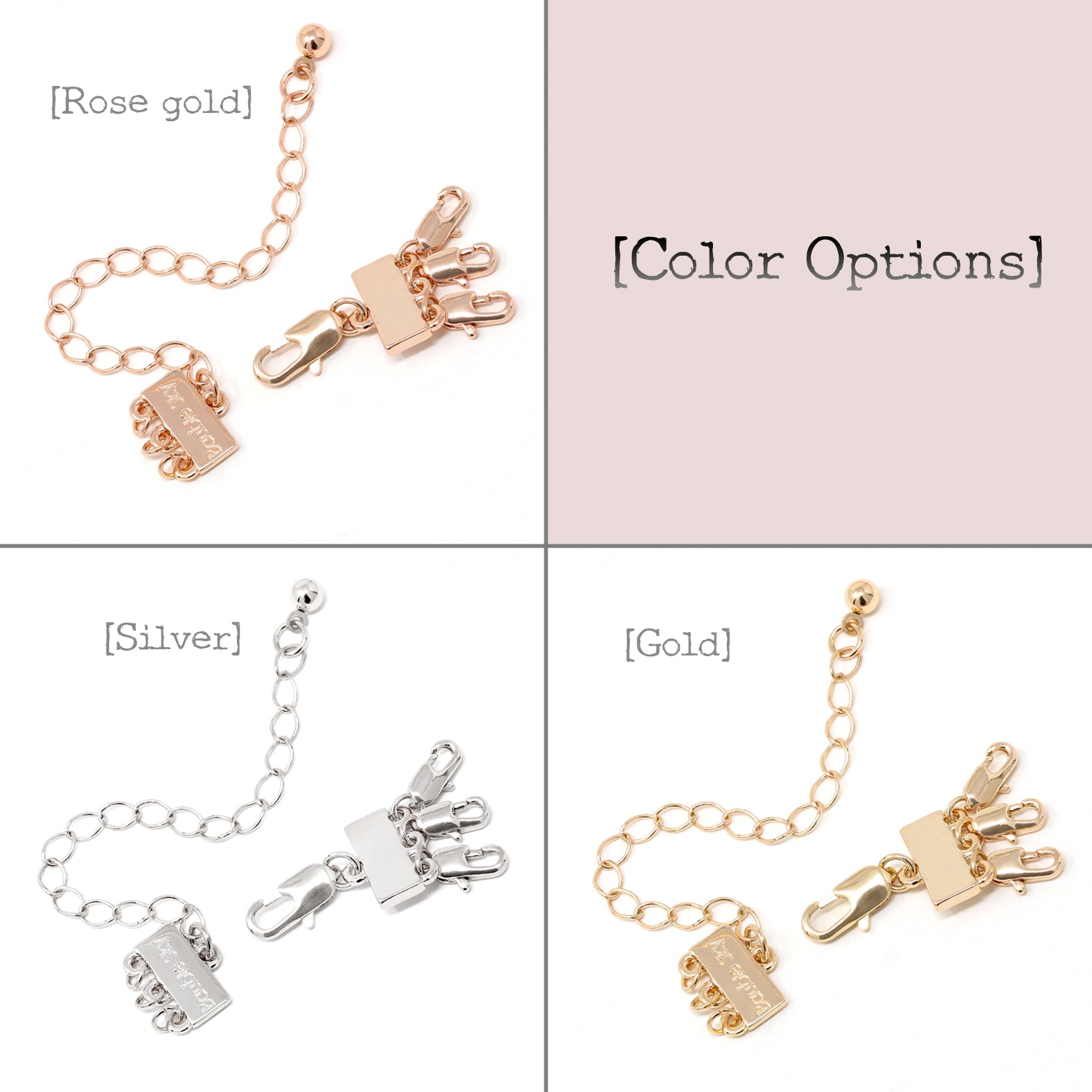 Detangler Clasp for Triple Layered Necklace