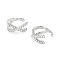 Sterling Silver Cross Ear Cuff - Bauble Sky