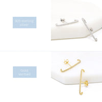 Sterling Silver Bar Ear Cuff - Bauble Sky