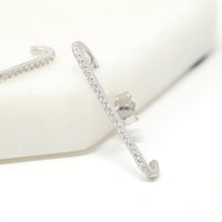 Sterling Silver Bar Ear Cuff - Bauble Sky