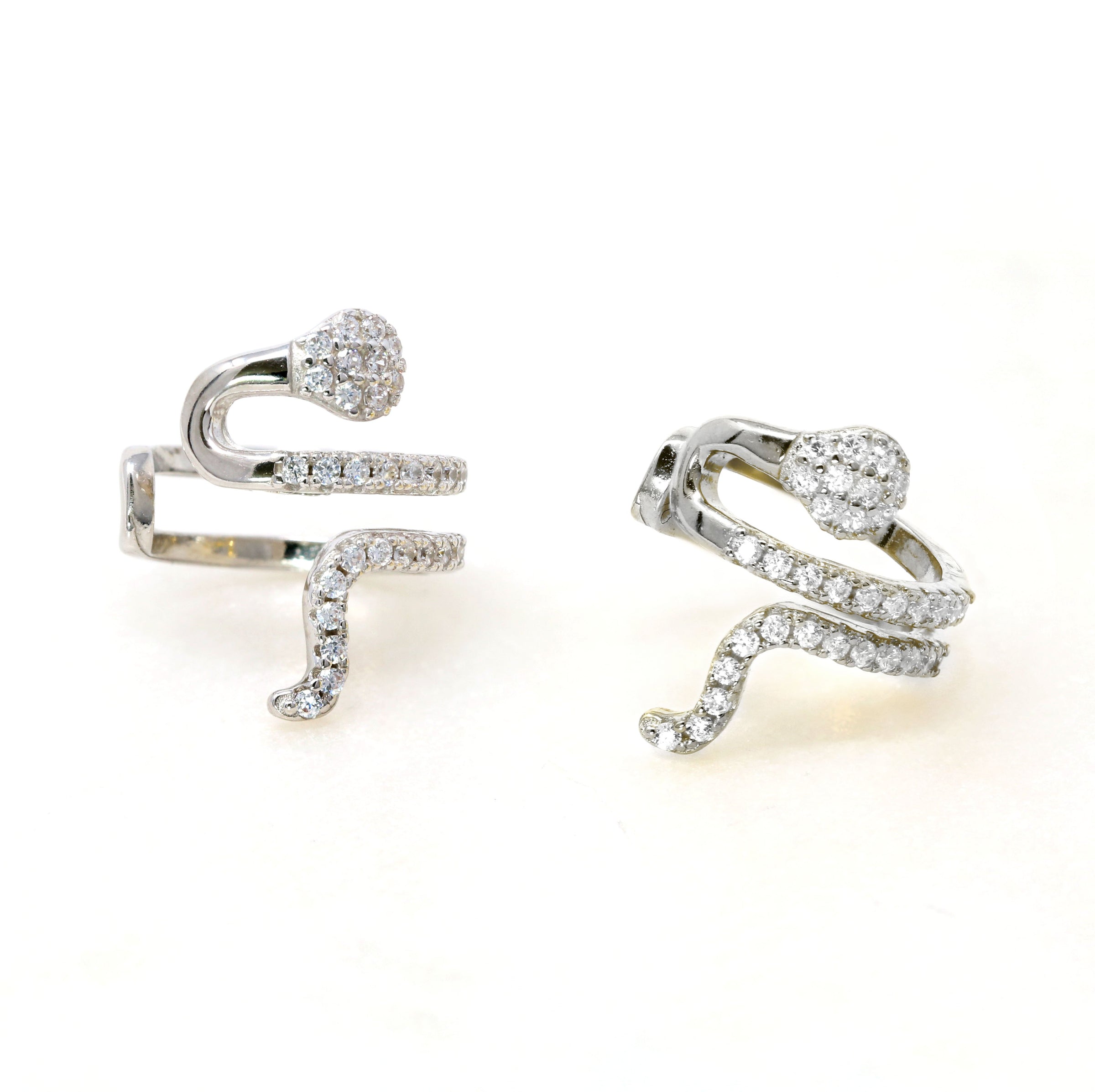 Sterling Silver Snake Ear Cuff - Bauble Sky