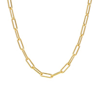 Gold Filled Paperclip Chain Necklace