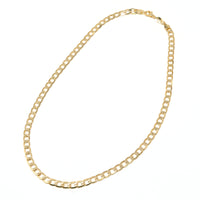 Gold Filled Textured Cuban Chain Necklace