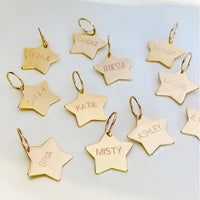 Personalized Silicone Keyring Bracelet with Star - Bauble Sky