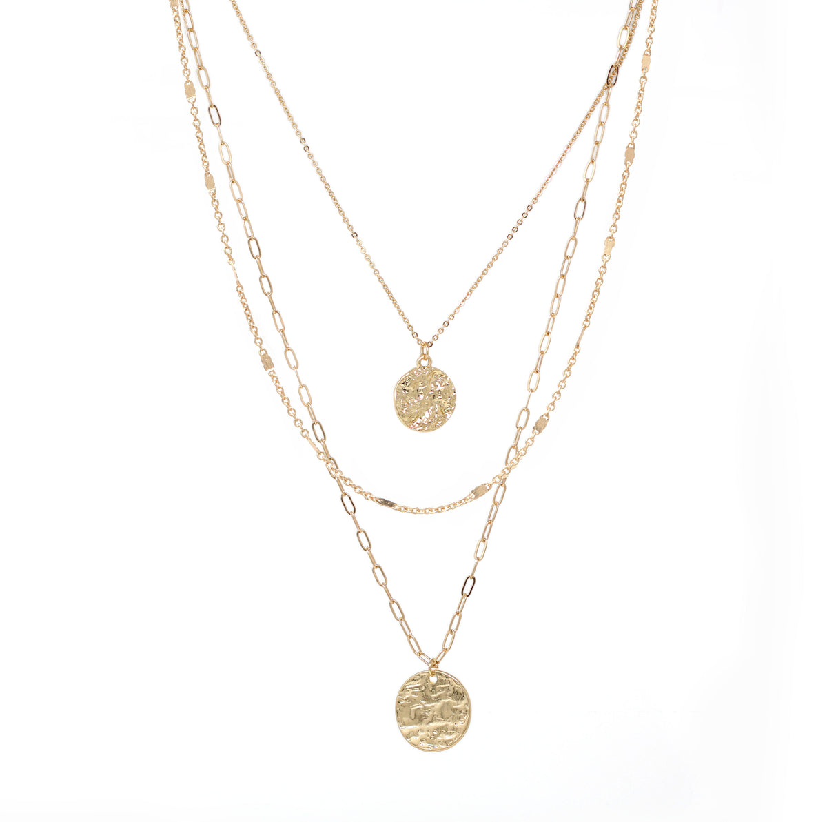 3 Layer Necklace with Charm