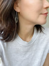 Abalone Crescent Hoop Earrings