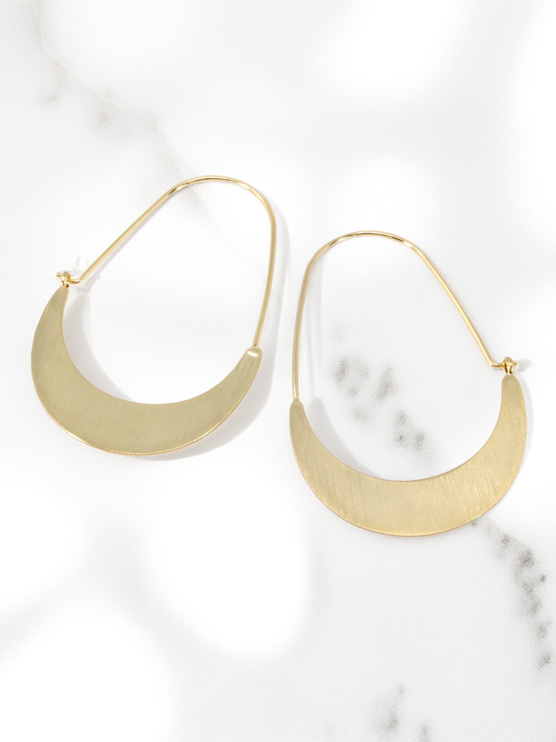 Crescent Metal Hoops – Bauble Sky
