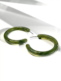 Resin Hoop Earrings