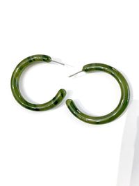 Resin Hoop Earrings