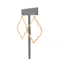Quatrefoil Lightweight Metal Drop Earrings,