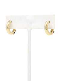 Color Accented Huggie Hoop Earrings