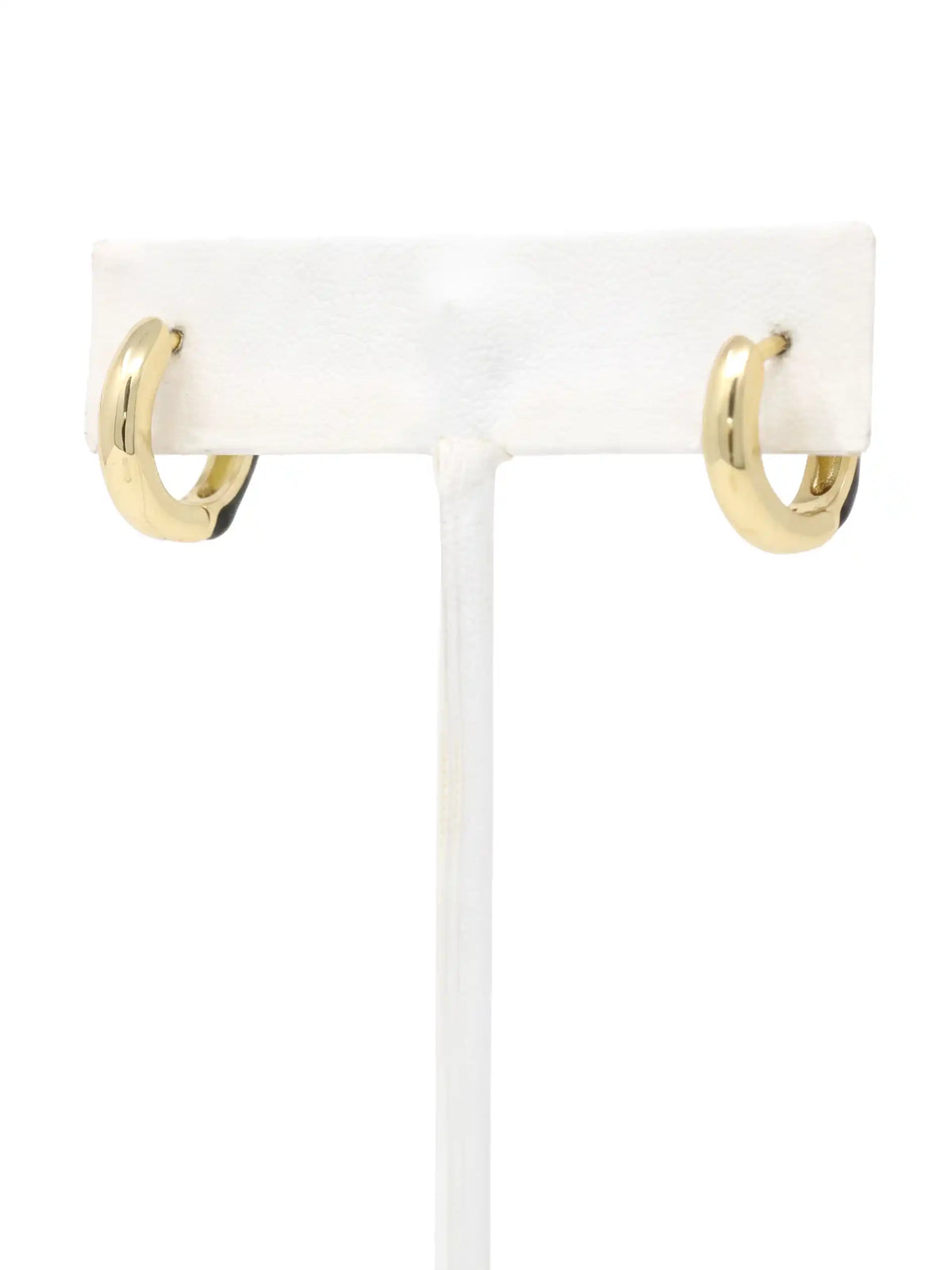 Color Accented Huggie Hoop Earrings