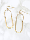 Oval Resin Drop Earrings