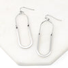 Oval Resin Drop Earrings