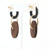 Boho Wooden Circle Drop Earrings