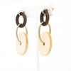Boho Wooden Circle Drop Earrings