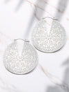 Lightweight Circle Filigree Hoop Earrings