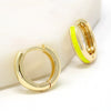 Color Huggie Earrings